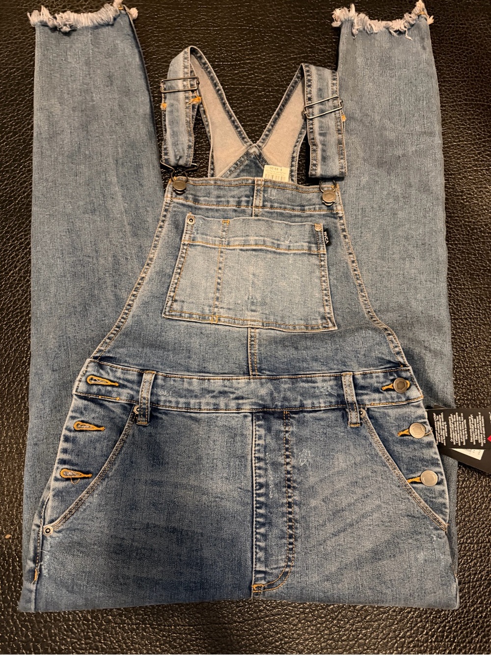 RVCA Light Blue Denim Overalls Strap - Size 28 New with Tags